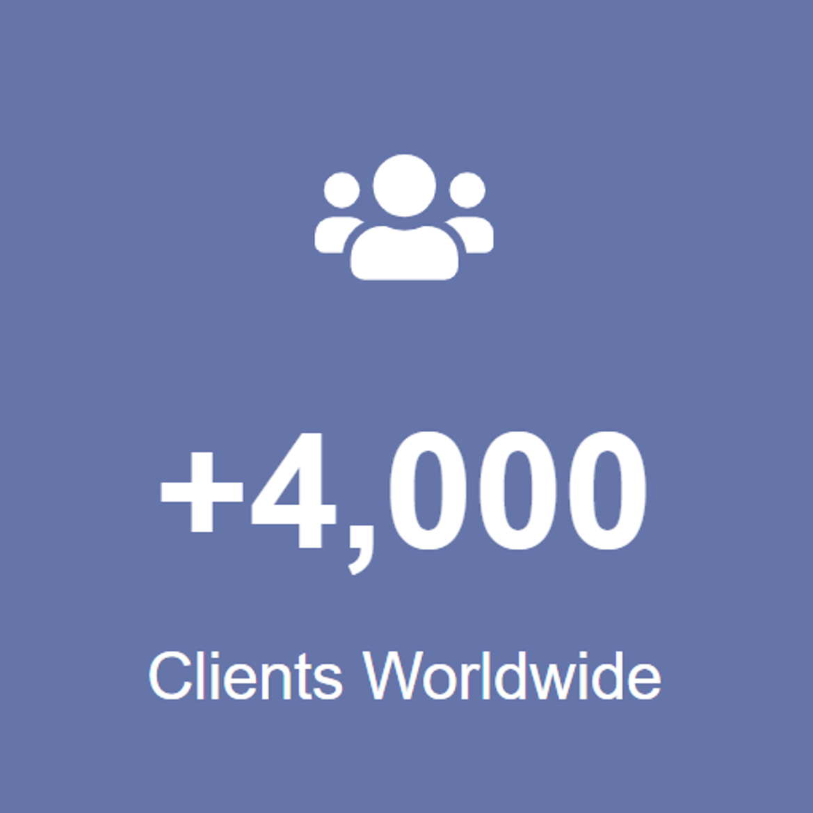 Clients Worldwide +4,000